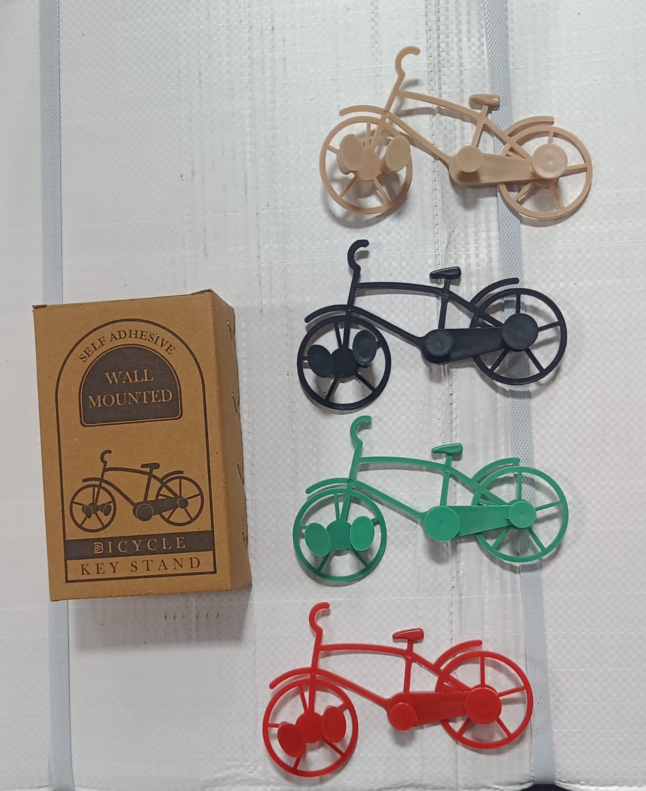 7555 Bicycle Shape Key Chain Holder and wall mount bike hook Key Holders Plastic Key Holder For Home, Office (pack of 4) 7555 Bicycle Shape Key Chain Holder and wall mount bike hook Key Holders Plastic Key Holder For Home, Office (pack of 4)